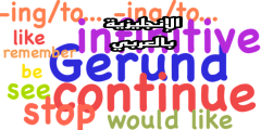 قاعدة صيغة المصدر في الإنجليزية gerund
